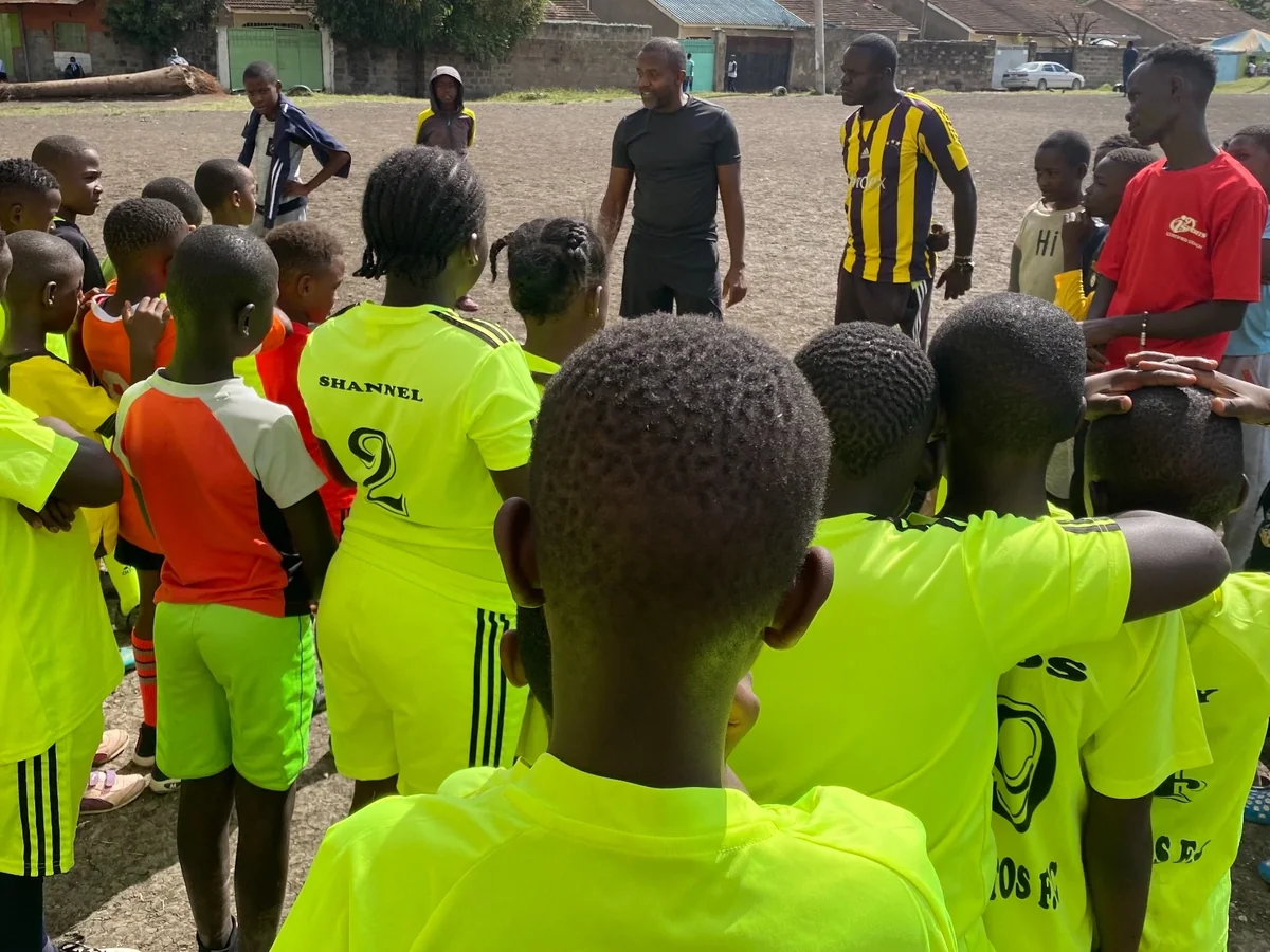 Blue Bentos FC youth team at Uhuru Sports Complex in Nairobi